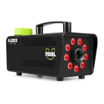 Fuzzix F509L dūmų ma&scaron;ina su belaidžiu valdikliu ir LED ap&scaron;vietimu