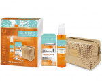 Kosmetikos rinkinys Clinians Vitamin C: veido valymo gelis, 150 ml + serumas, 30 ml + kosmetinė