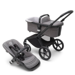 Bugaboo Fox 5 base Universalus vežimėlis, Black/Grey Melange