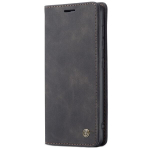 &bdquo;CaseMe&ldquo; Retro solidus atverčiamas dėklas - juodas (Galaxy S21 Ultra)