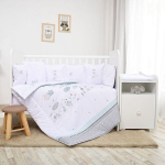 Lorelli vaiki&scaron;kas patalynės komplektas Smile Giraffe, 95x140, 5 dalių