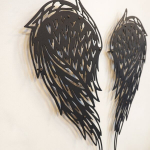 Metalinė sienų dekoracija Angel Wings, 70 cm
