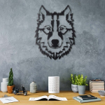Wallity metalinė sienų dekoracija Wolf V11, 50 cm