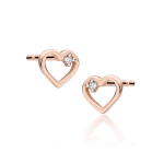 Auksiniai auskarai su briliantais Brasco 58543