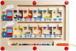 Medinis magnetinis traukinys Huzu Montessori