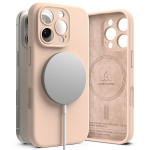 Silikoninis dėklas Ringke Magnetic Apple Iphone 16 Pro, Rožinis