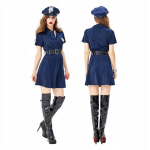 Kostiumas Policininkė, mėlynas