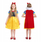 Snieguolės kostiumas mergaitėms pasaka apsirengti karnavalas xl