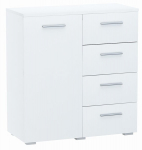 Spintelė HELENA 80 cm BALTA 4 stalčiai