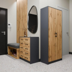 Komoda spintelė Graphite-Wotan, ruda