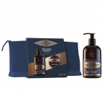 Rinkinys King C Gillette vyrams: barzdos ir veido prausiklis, 350 ml + barzdos balzamas, 100 ml + krep&scaron;ys