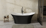 Vonia Besco Amber Black&White Matt, 170 x 80 cm, su grafito spalvos dangteliais