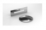 Vonia Besco Navia Glam Graphite, 150 x 80 cm, su chrome sifonu