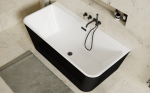 Vonia Besco Varya Black&White, 150 x 75 cm, su juodais dangteliais