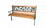 Sodo suolas, 126x52x73.5 cm, rudas/juodas