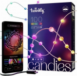 &bdquo;Twinkly Candies&ldquo; LED Kalėdų eglutės žibintai TWKP100RGB-T 6 m