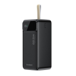 Atsarginis maitinimo &scaron;altinis ("Power Bank") &bdquo;Choetech B732&ldquo; i&scaron;orinė baterija, 50000 mAh, 22,5 W, PD ir QC, juoda
