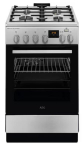Elektrinė viryklė Dujinė viryklė su elektrine orkaite AEG CKB56490BM