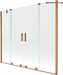 Vonios sienelė Mexen Velar Duo II, Brushed copper, 180 x 150 cm