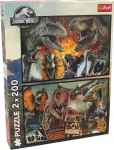 Dinozaurai "jurassic World" 2x200 detalių dėlionė, 400 vnt.