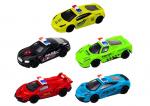 Policijos automobilis Die Cast, įvairių spalvų