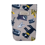 Ekskrementų mai&scaron;elių dozatorius Amiplay Amik DirtyDog, 6x2x11 cm, pilkas