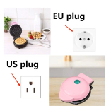 Elektrinis vaflininkas Rožinis ES ki&scaron;tukas