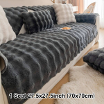 Žieminė sofa apdangalas pliu&scaron;inis baldų apsauga., Tamsiai pilka