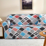 1 vnt. Geometrinio Ra&scaron;to Sofa Pieno &Scaron;ilko Užtiesalas,  Spalvinga