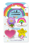 Plaukų segtukai Invisibobble Clipstar Kids Happy World spalvingas neslystantis rinkinys, 4 vnt.