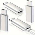 4 vnt. adapterių rinkinys iPhone USB-C, Sidabrinis
