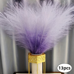 Dirbtiniai &scaron;ilko pampas lapai,  Violetinė