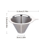 Mėgaukitės tobula kava su mūsų dvigubo sluoksnio 304 nerūdijančio plieno filtru!