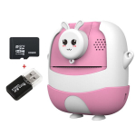 Skaitmeninis fotoaparatas Momentinis fotoaparatas - ZUIKUTIS+32 GB MicroSD. Nuotraukų spausdintuvas, Fotografavimas ir filmavimas su dvipuse kamera, Žaidimai, 1200 Mah baterija