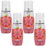 4x "SodaStream Pink Grejpfruit Zero" sirupas 440ml