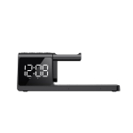 Pakrovėjas - Havit W3042 3-in-1 su Žadintuvu ir Naktine &Scaron;viesa, 15W, USB & USB Type-C, Juodas, Juoda
