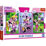 Dėlionė Trefl Disney Minnie ir draugai, 34889, 3x80 d.