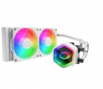COOLER MASTER - MasterLiquid 240 Core II White Edition - Vandens au&scaron;inimas AIO - 120mm ventiliatoriai