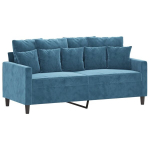 Dvivietė sofa，Poilsio sofa, mėlynos spalvos, 140cm, aksomas CFE51905
