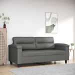 Dvivietė sofa，Poilsio sofa, tamsiai pilka, 140cm, mikropluo&scaron;to audinys CFE13665