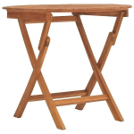 Sulankstomas sodo stalas，Lauko stalas, 85x75cm, tikmedžio medienos masyvas CFE435747