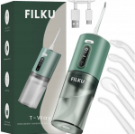 Belaidis dantų irigatorius FILKU B31, 3 režimai, 5 antgaliai, 280 ml, IPX7, žalias