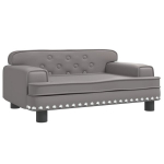 Vaiki&scaron;ka sofa，Vaikų sofa, pilkos spalvos, 70x45x30cm, dirbtinė oda CFE26341