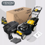 Benzininė žoliapjovė VENOM 56 cm 224 cc su pavara ir elektriniu starteriu