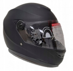 Motorolerio motociklo motorolerio &scaron;almas juodas matinis 61-62cm