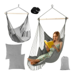 Pakabinamas krėslas BOHO PK3 (Pilkas)