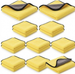 10vnt. mikro&scaron;luostės automobilių valymui, mikropluo&scaron;to &scaron;luostės 30x30cm