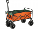 Sulankstomas sodo vežimėlis kroviniams 100kg 4 ratai su stabdžiu 91x56x100cm 90181 FLO
