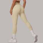 Vivora Slim Fit tamprės, smėlio, S