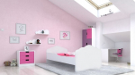 Vaiki&scaron;ka lova ADRK Furniture Casimo White, 140x70cm